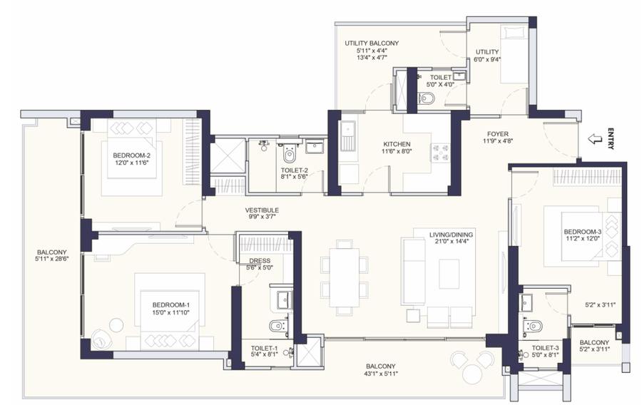 Floor plan, Conscient Parq