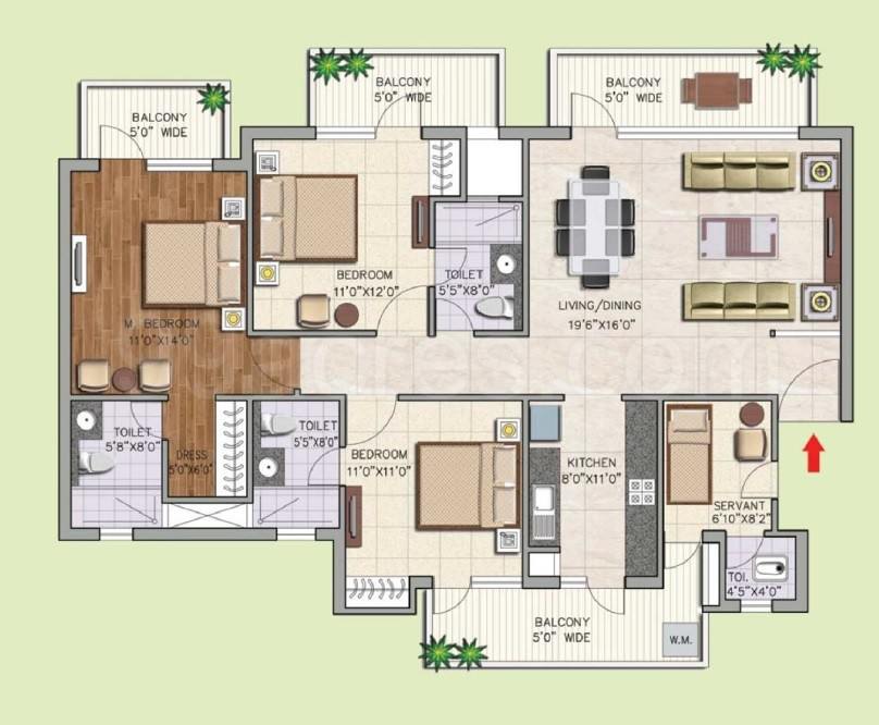 Floor plan, Corona Gracieux