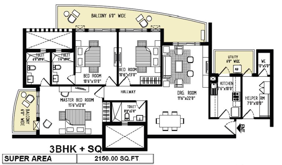 Floor plan, Cosmos Express 99