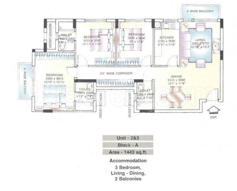 Floor plan, DLF Belvedere Park