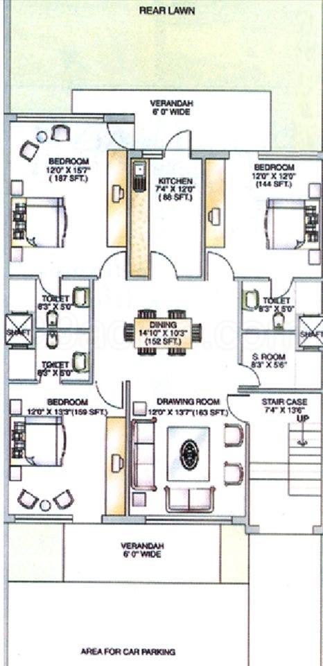 Floor plan, DLF City Phase 1
