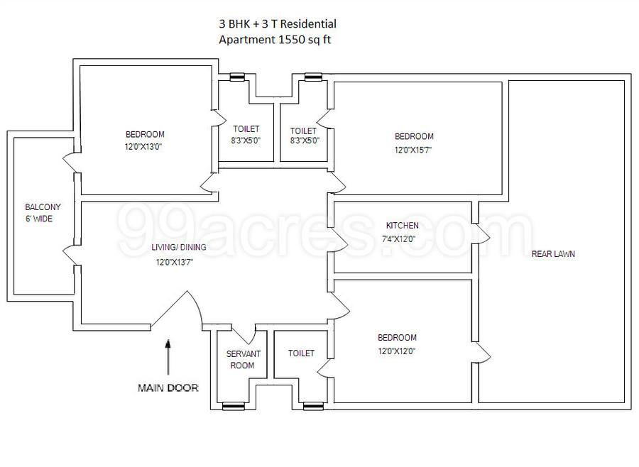 Floor plan, DLF Exclusive Floors