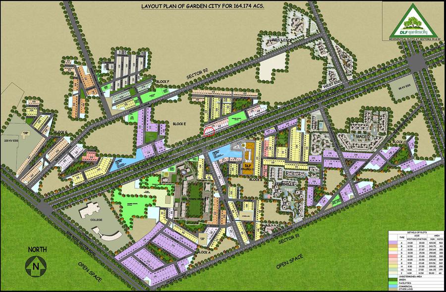 Floor plan, DLF Gardencity