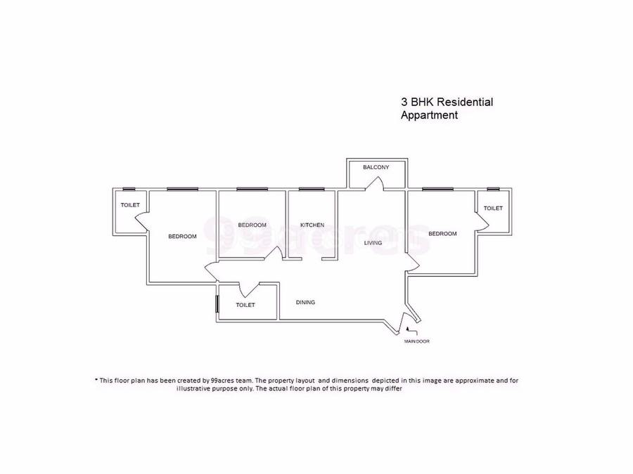 Floor plan, DLF Oakwood Estate