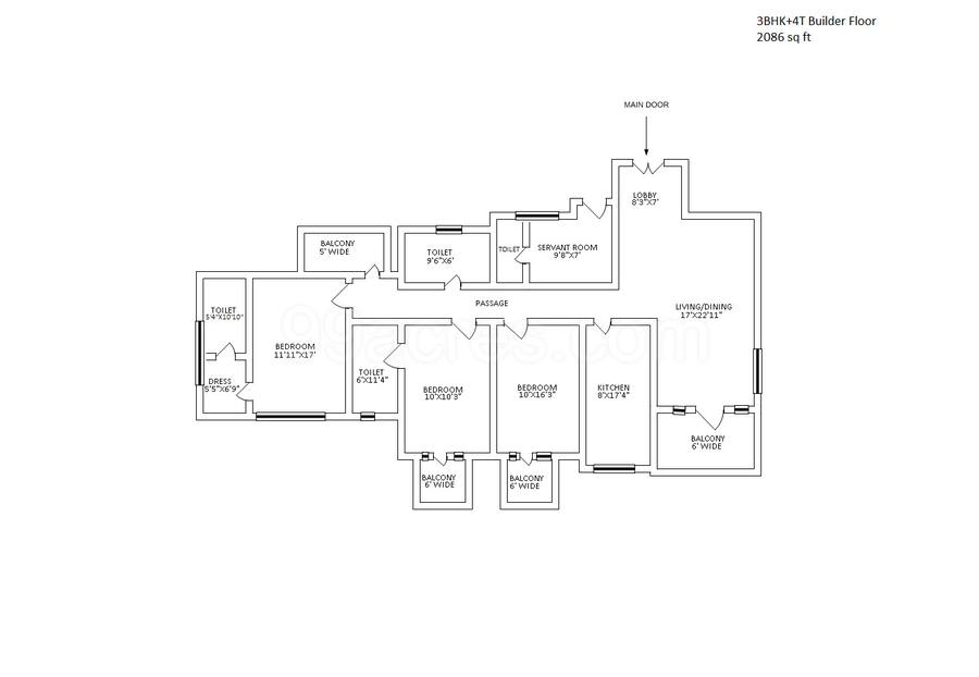 Floor plan, DLF Richmond Park