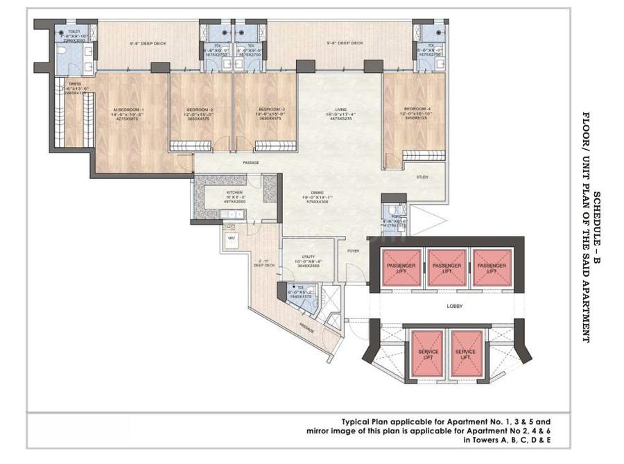 Floor plan, DLF The Arbour