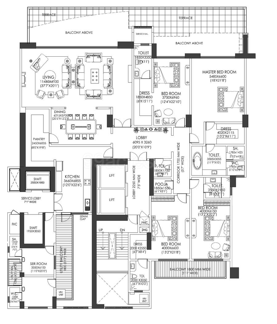 Floor plan, DLF The Camellias