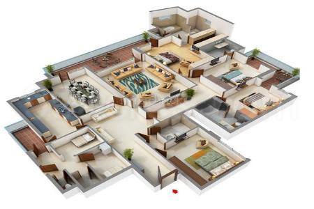 Floor plan, DLF The Pinnacle