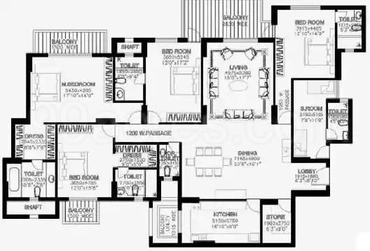 Floor plan, DLF The Summit