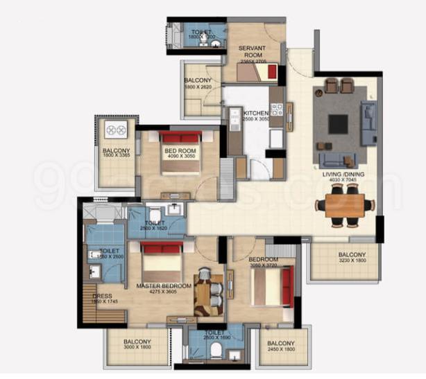 Floor plan, DLF The Ultima