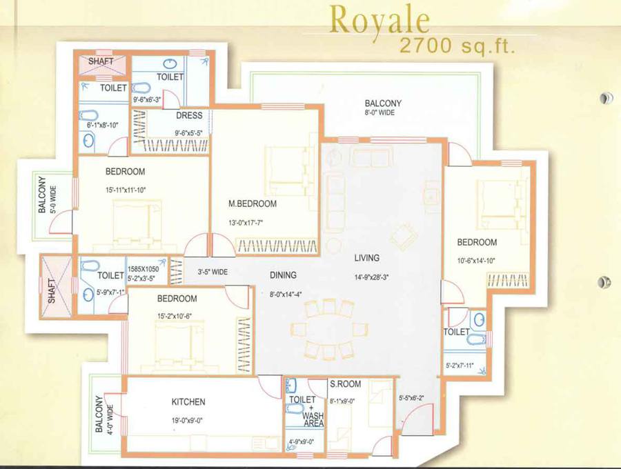 Floor plan, DLF Westend Heights