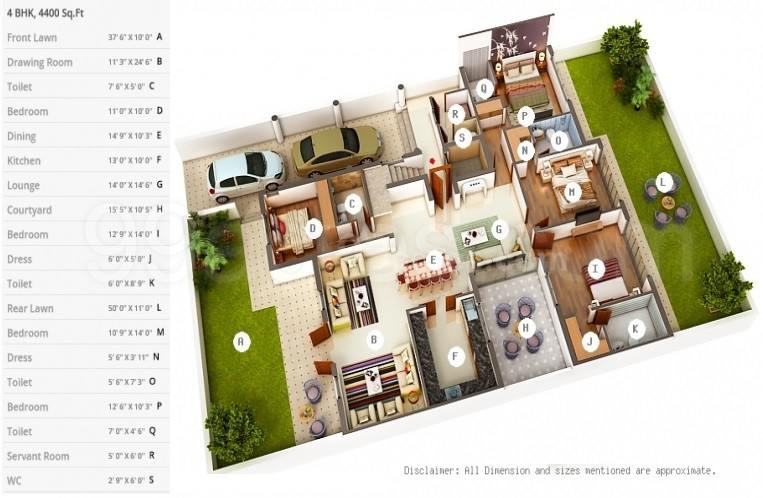 Floor plan, Emaar MGF Emerald Floors Select