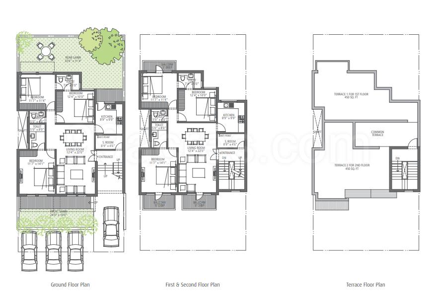 Floor plan, Emaar Mgf Emerald Floors