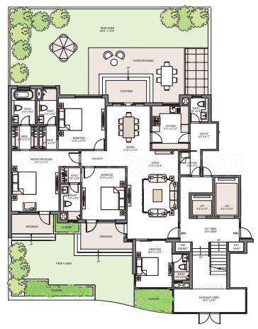 Floor plan, Emaar Mgf Palm Terraces Select
