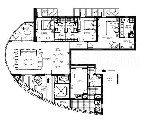 Floor plan, Emaar MGF The Palm Drive