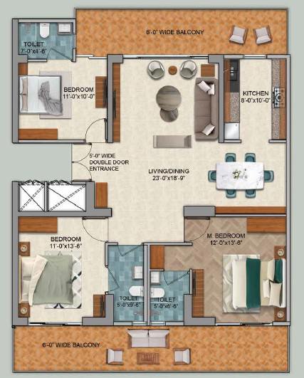 Floor plan, Emperium Titan