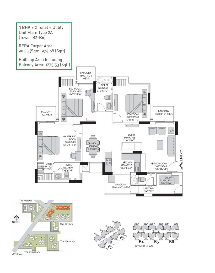 Floor plan, Experion The Heartsong