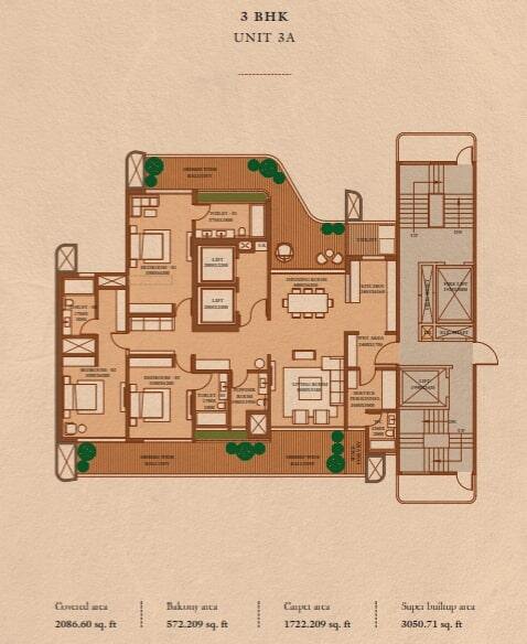 Floor plan, Ganga Nandaka