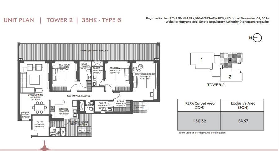 Floor plan, Godrej Astra