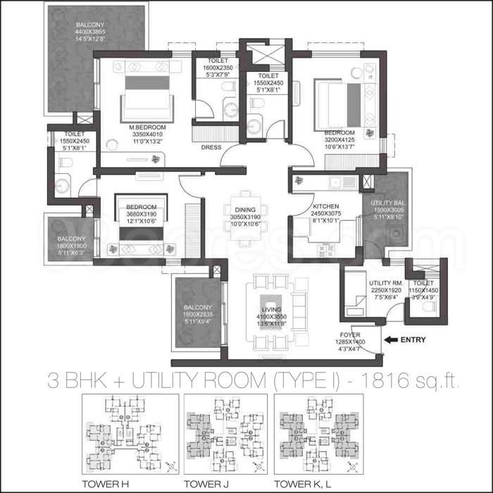 Floor plan, Godrej Summit