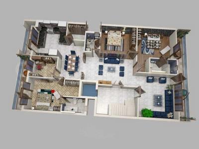 Floor plan, Greenwood City Luxurious Builder Floor