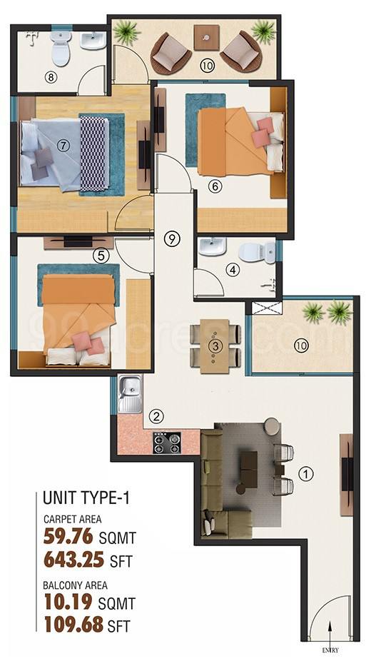 Floor plan, HCBS Auroville