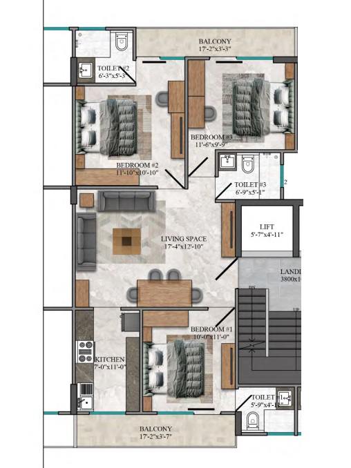 Floor plan, Hercules Grace Resilviaa