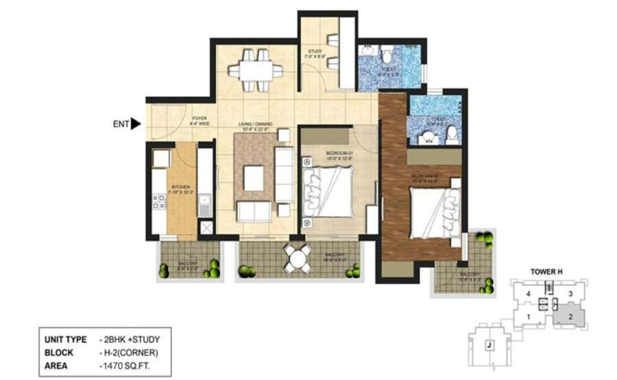 Floor plan, Indiabulls Centrum Park