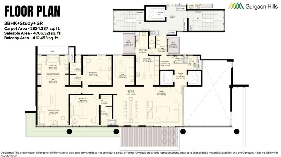 Floor plan, Ireo Gurgaon Hills