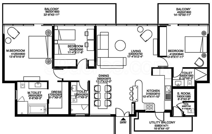 Floor plan, Ireo The Grand Arch