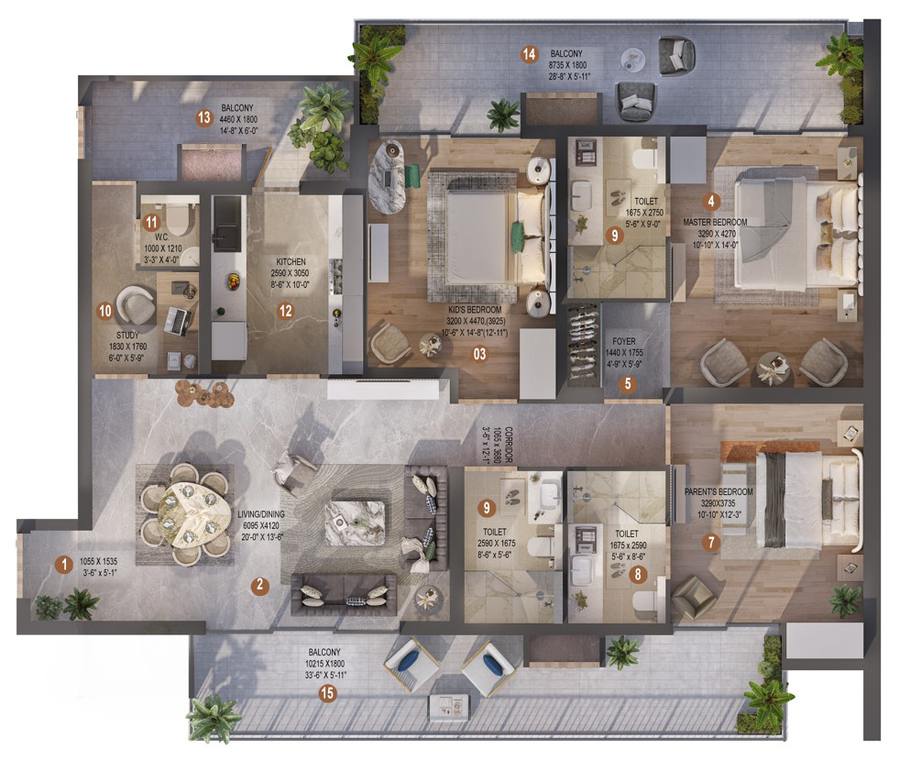Floor plan, Keystone Seasons