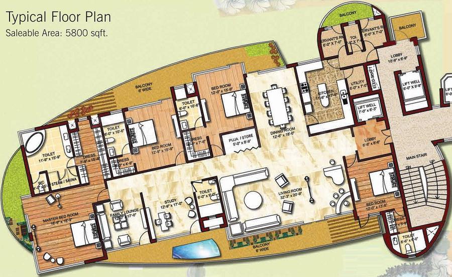 Floor plan, Krrish Provence Estate