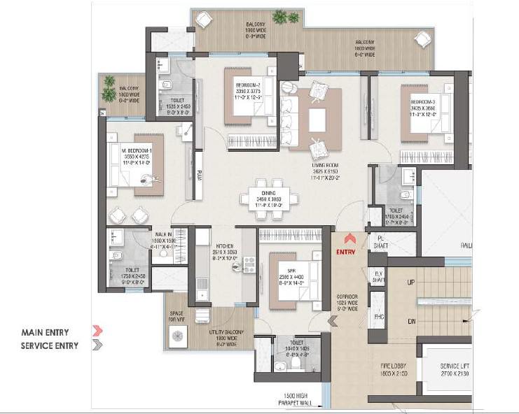 Floor plan, Levante Residences