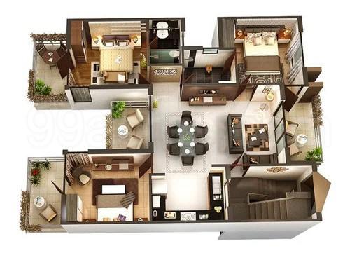 Floor plan, Luxury Builder floor In South City 2