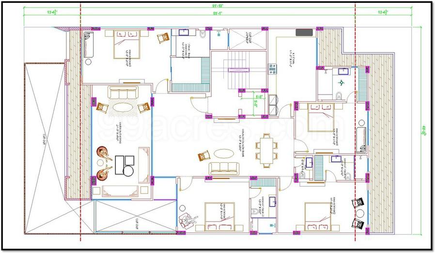 Floor plan, Luxury DLF City Floors