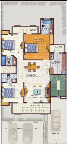 Floor plan, M2K Aura
