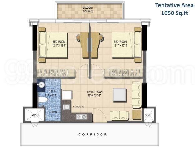 Floor plan, M3M One Key Resiments
