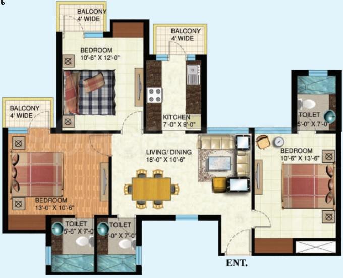 Floor plan, Mapsko Paradise