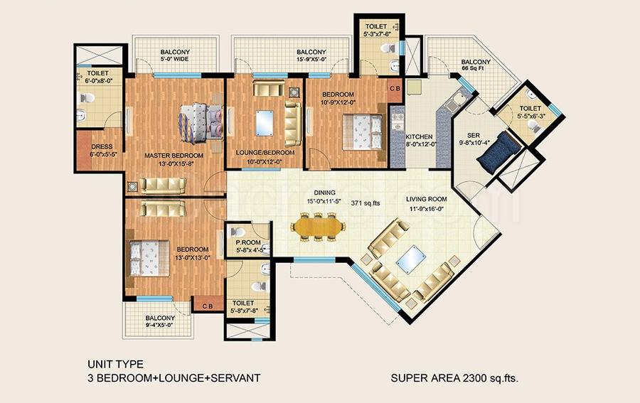 Floor plan, Mapsko Royale Ville