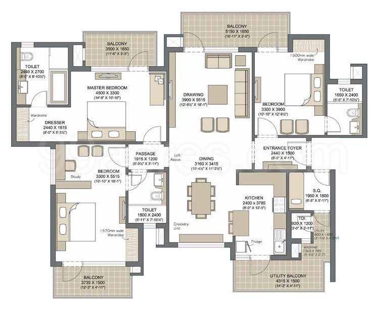 Floor plan, Microtek Greenburg