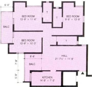 Floor plan, Mittal Surya Vihar