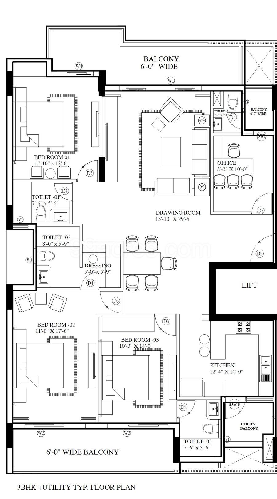 Floor plan, Navraj The Analia