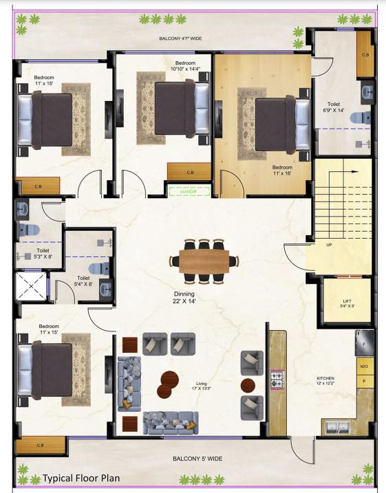 Floor plan, ND Infra Premium Builder Floors