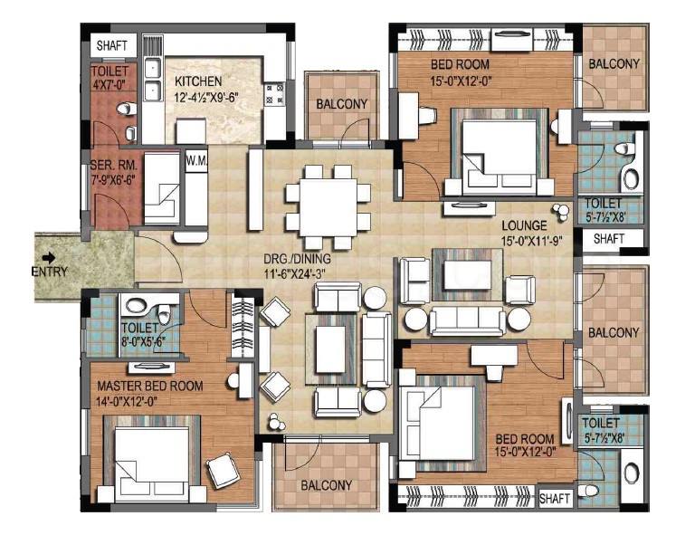 Floor plan, Ninex City