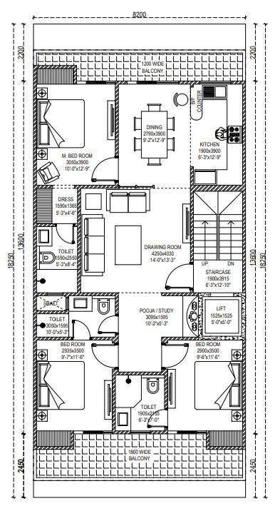 Floor plan, Nitara One Good Earth