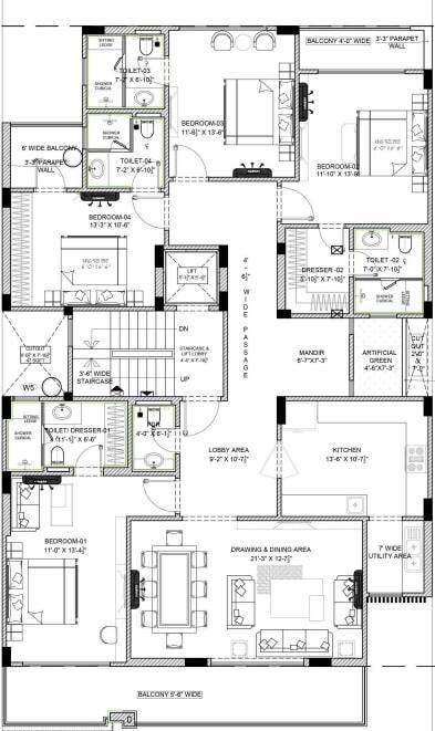 Floor plan, Nitara Projects Anantraj