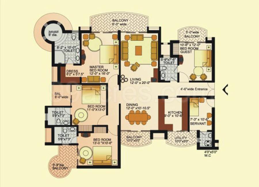 Floor plan, Omaxe The Nile