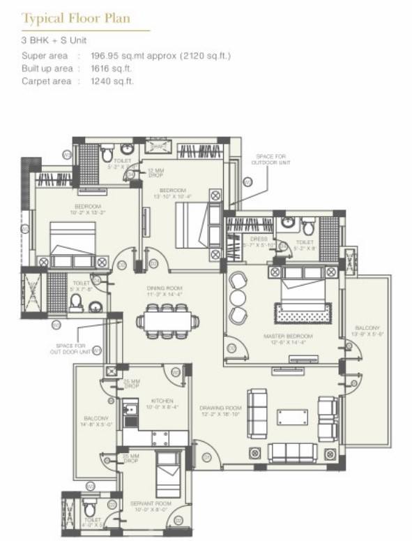 Floor plan, Orris Aster Court