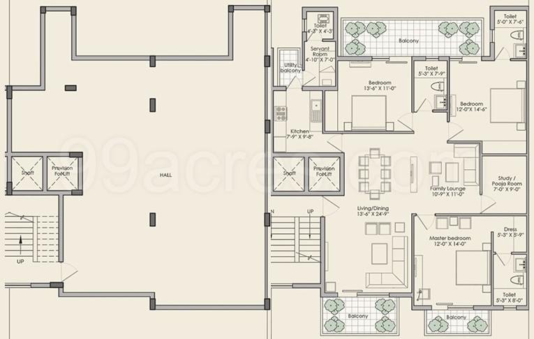 Floor plan, Orris Woodview Residences