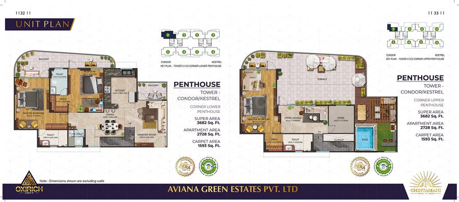 Floor plan, Oxirich Chintamanis